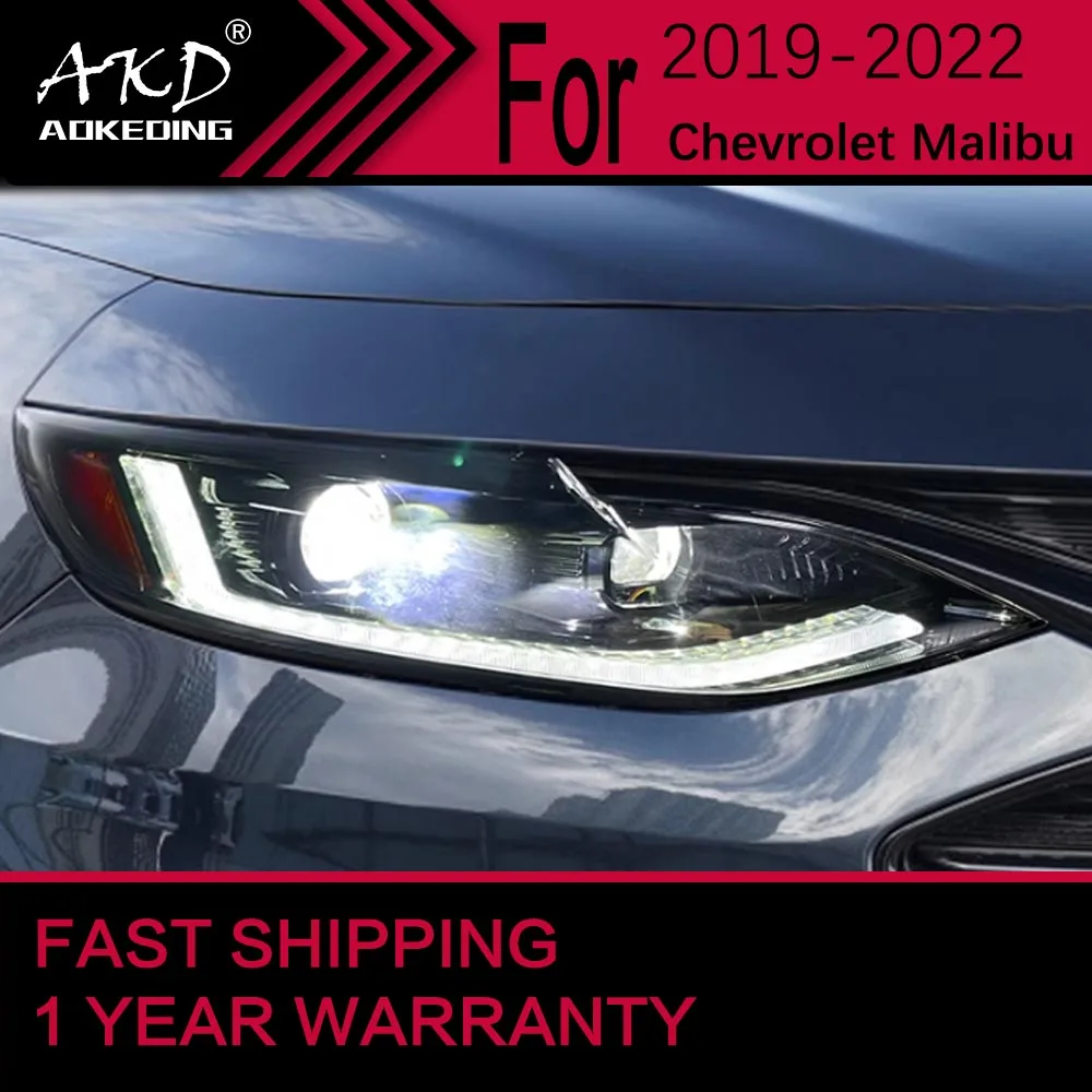 Car Lights for Chevrolet Malibu XL LED Headlight 2019-2022 Malibu Head Lamp Drl Projector Lens Automotive