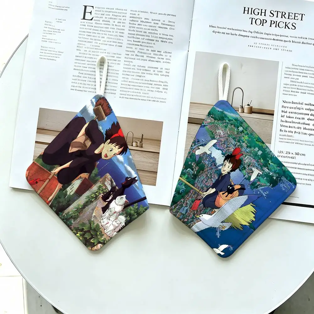 K-Kikis D-Delivery S-Service Movie  Multi-scene Polyester Cotton Towel, Hanging Hand Wiping Cloth for Kitchen Bathroom Hotel