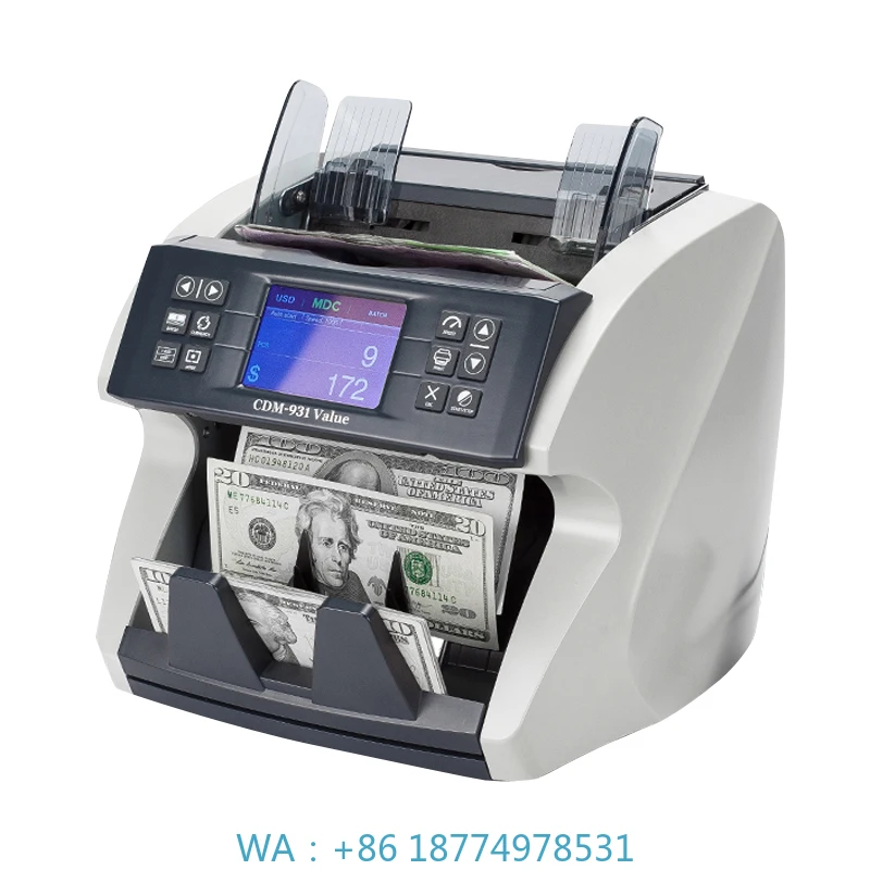 Machine Money Mix Value Note Cash Counting Machine Multi Currency Automatic Bill Counting