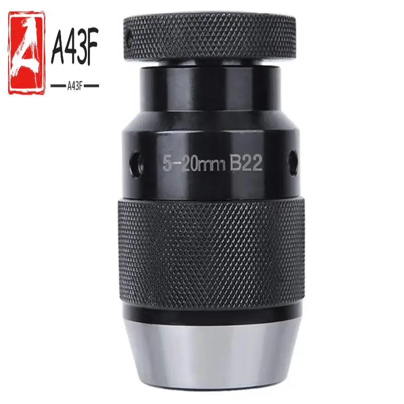 

A43F-Drill Chuck 5-20Mm B22 Self-Locking Drill Chuck High Precision Milling Machine Automatic Tightening Lathe Durable Easy To U