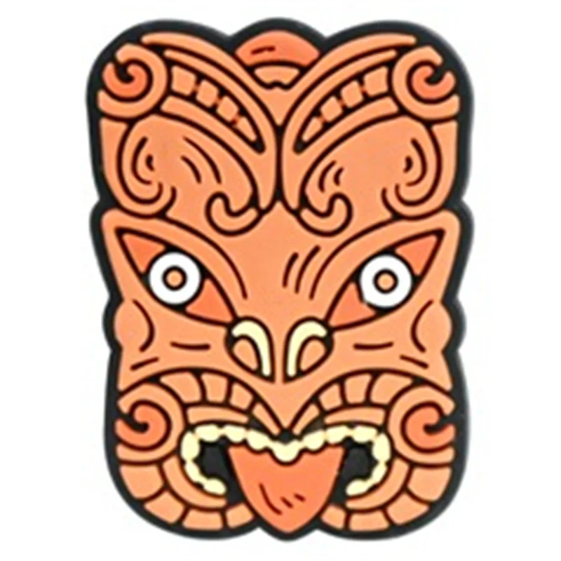 20 قطعة من الزلاجات الفقاعية للأحذية ذات الطابع النيوزلي، الصنادل، زهرة الطيور، النمط البركاني، دبابيس الأحذية البلاستيكية التمساح