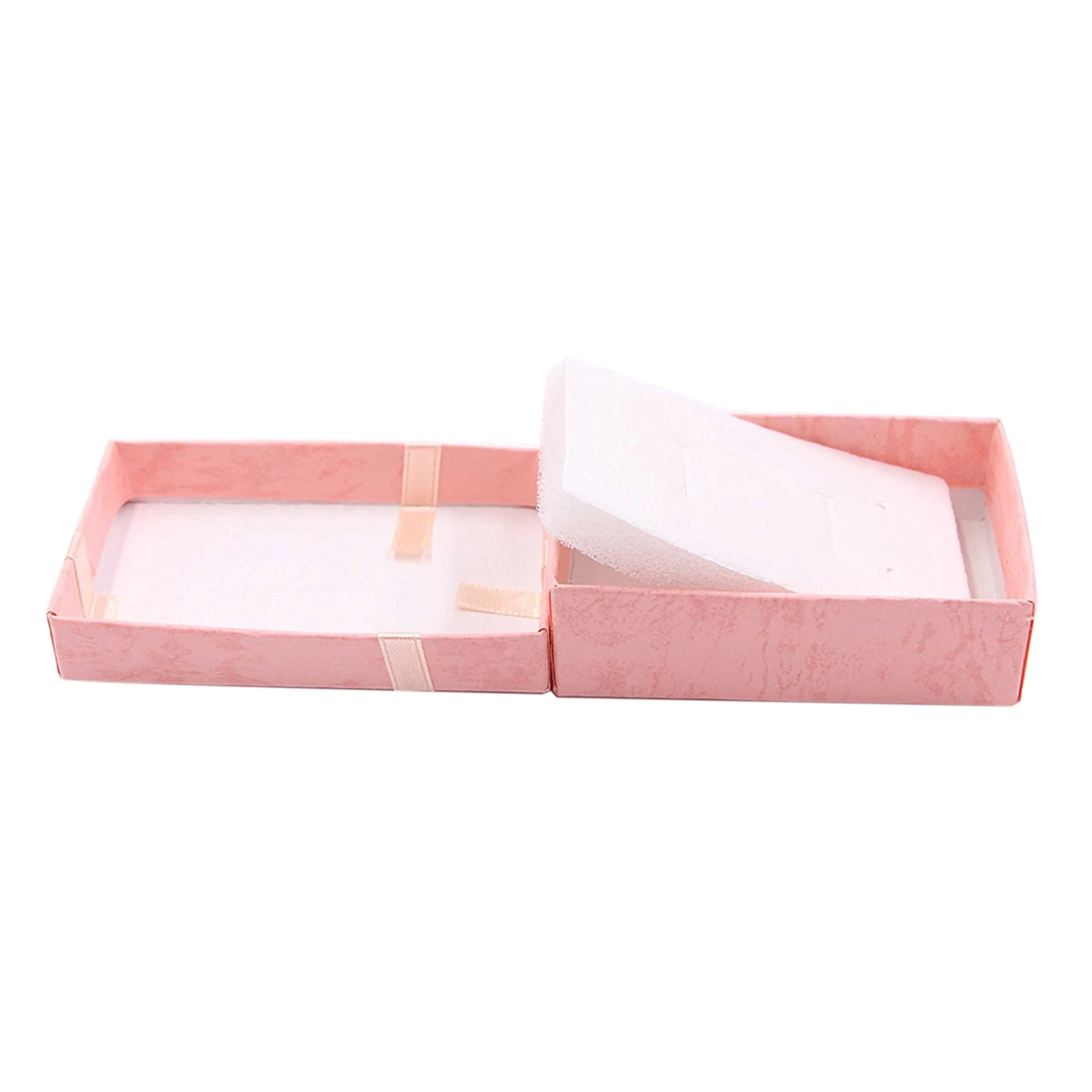 

AT29-48Pcs Paper Jewelry Gifts Boxes For Jewelry Display-Rings, Small Watches, Necklaces, Earrings, Gift Packaging Box (Pink)