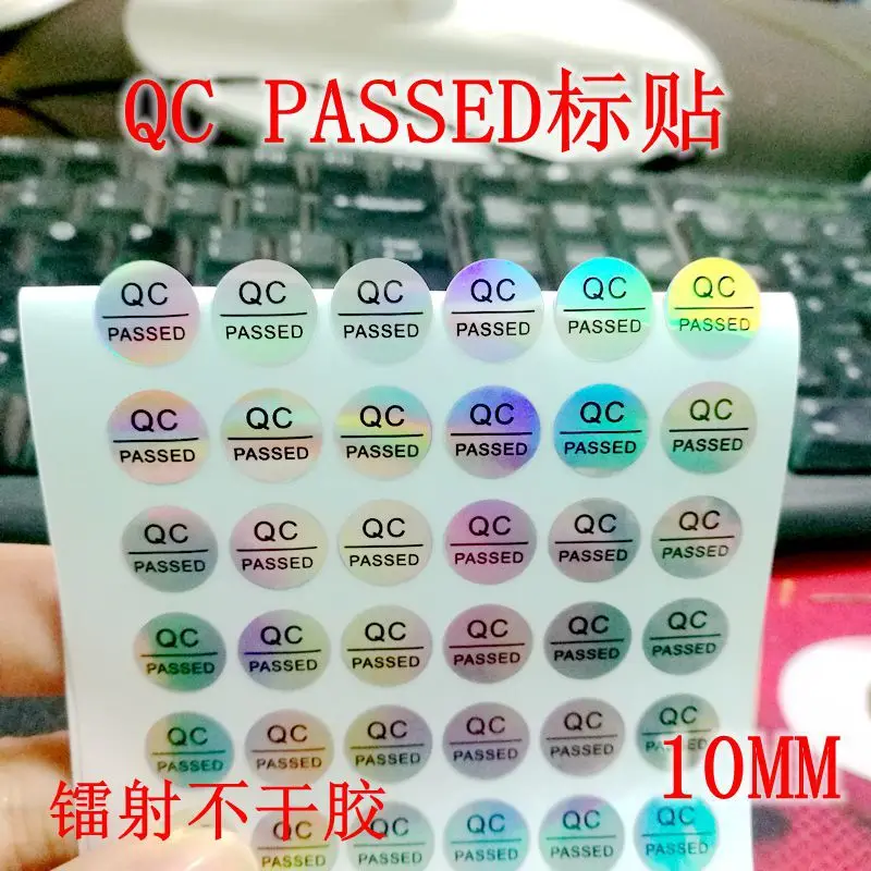 Silver High Security Seals Tamper Evident Sticker Warranty Void QC Passed Labels Hologram Stickers with Unique Serial Numbering