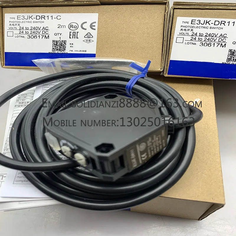 New Photoelectric Switch Sensor E3JK-DR11-C E3JK-DR12-C E3JK-DR12 DR11 RR11 RR12 In Stock