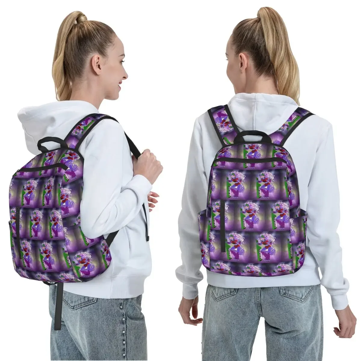 Roxanne Wolf  Backpack Daypack Children BookBag School Bag Shoulder Bags for Men Women