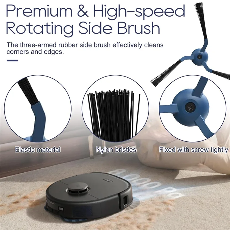 

A20F-для робота-пылесоса Eufy X10 Pro Omni, основная боковая щетка, фильтр Hepa, швабра, тканевые мешки для пыли, комплект аксессуаров