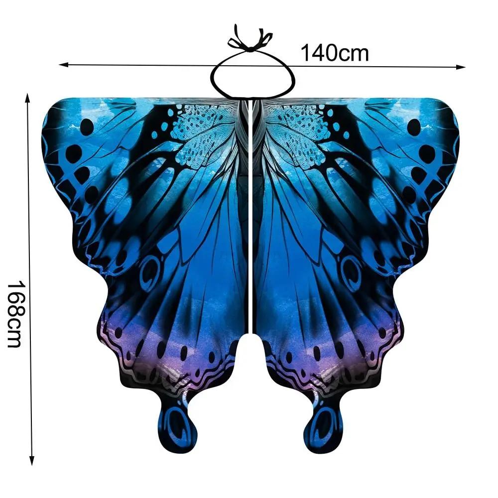 Festival Party Accessories Butterfly Shawl Cape Party Favor Gift Props Faire Butterfly Wings Cosplay Fairy Wings Cloak Adult