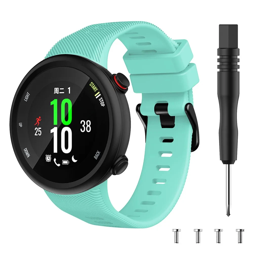 Silikonarmband für Garmin Swim 2 Smartwatch Band Sportarmband für Garmin Forerunner 45 45s Modeuhr Armband Zubehör – Detail 9