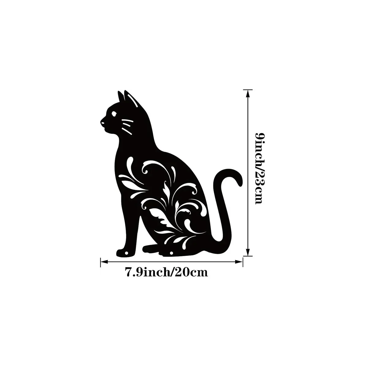 Charmante Kattenfamilie Tuinpalen-Decoratief Schattig Kattensilhouet, Ideaal Voor Tuin, Tuin En Gazon, Elegante Buitenbeelden - afbeelding 1