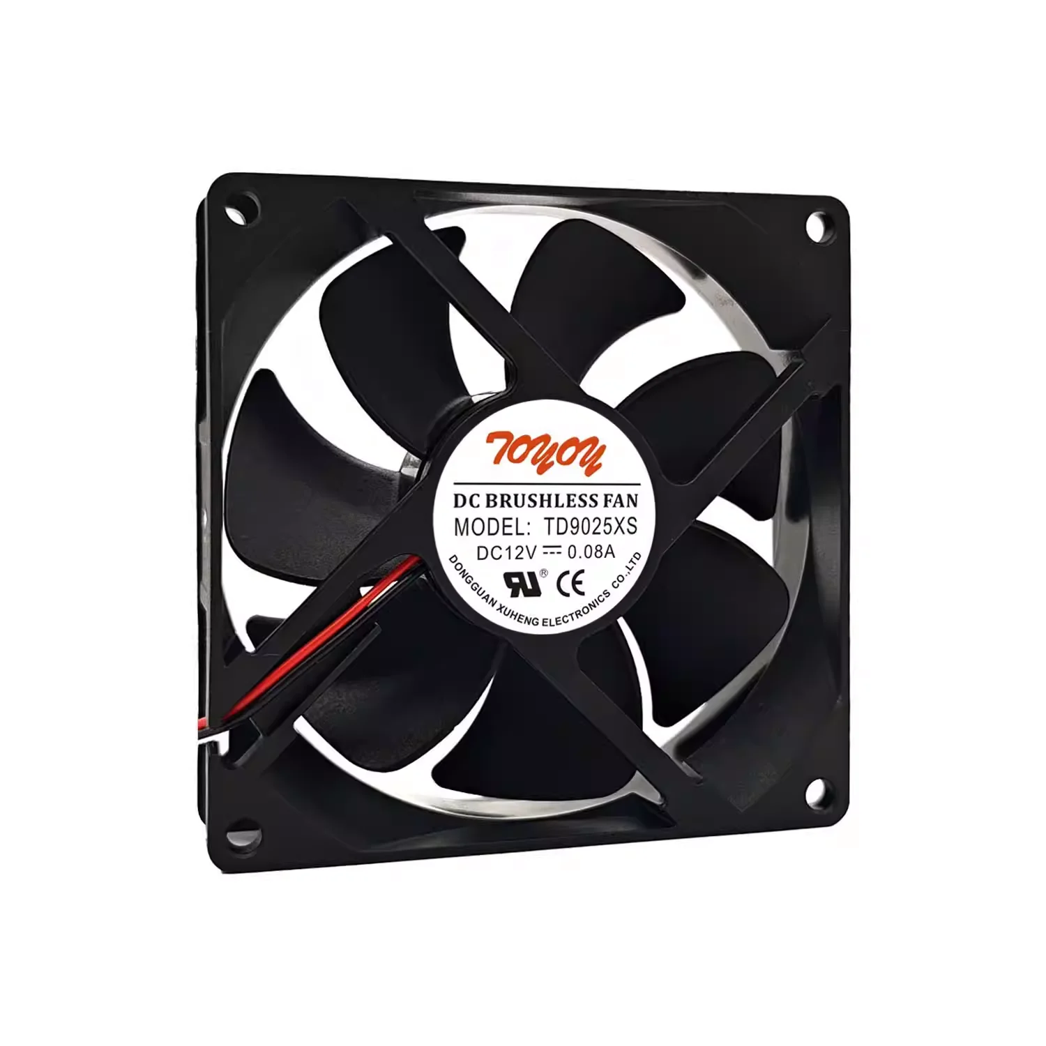 New For Original TD9025XS 12V 0.08A hydraulic bearing 9025 9CM ultra quiet refrigerator cooling fan 2-wire