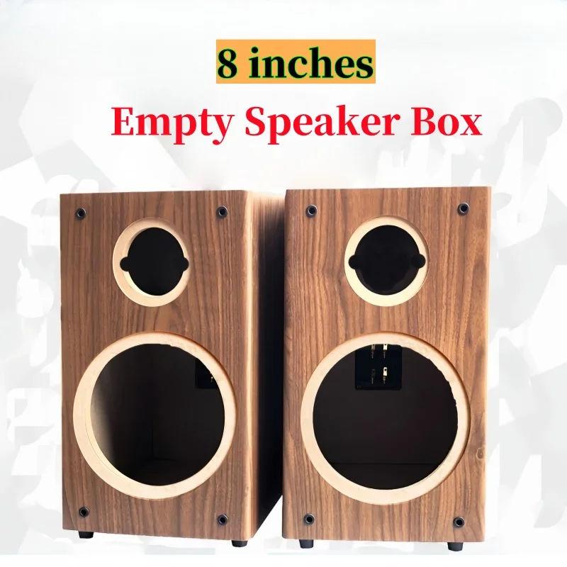

8-inch Woofer Speaker 4-inch Tweeter Speaker Empty Box,Two-way Speaker Box,1 Piece Sound Box,Wooden Passive Speaker Housing