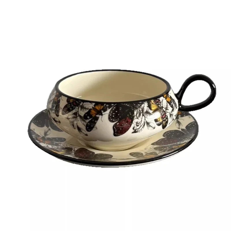 Retro light luxury high-end ceramic cup afternoon tea coffee cup