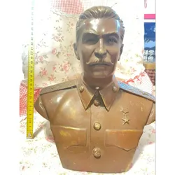 Collection Rare World War II Soviet Russia politician Revolutionist Joseph Stalin Bronze sculpture Moscow Soviet Patriotic War