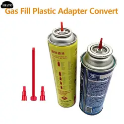 3Pcs Gas Fill Plastic Adapter Convert Cassette Tank Into Inflatable Tank Reusable Butane Head Universal For Lighter Spray Gun