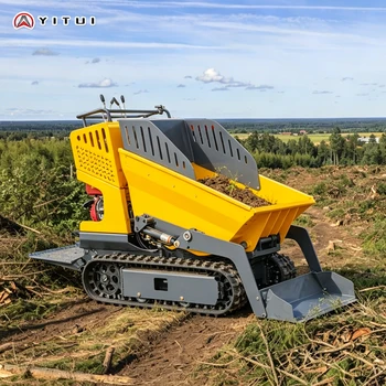 Mini Dumper Gąsienicowy Samobieżny Hydrauliczny Maszyna Budowlano-Górska z Certyfikatem CE EPA Do Użytku Rolnego i Ogrodniczego, Możliwość Personalizacji