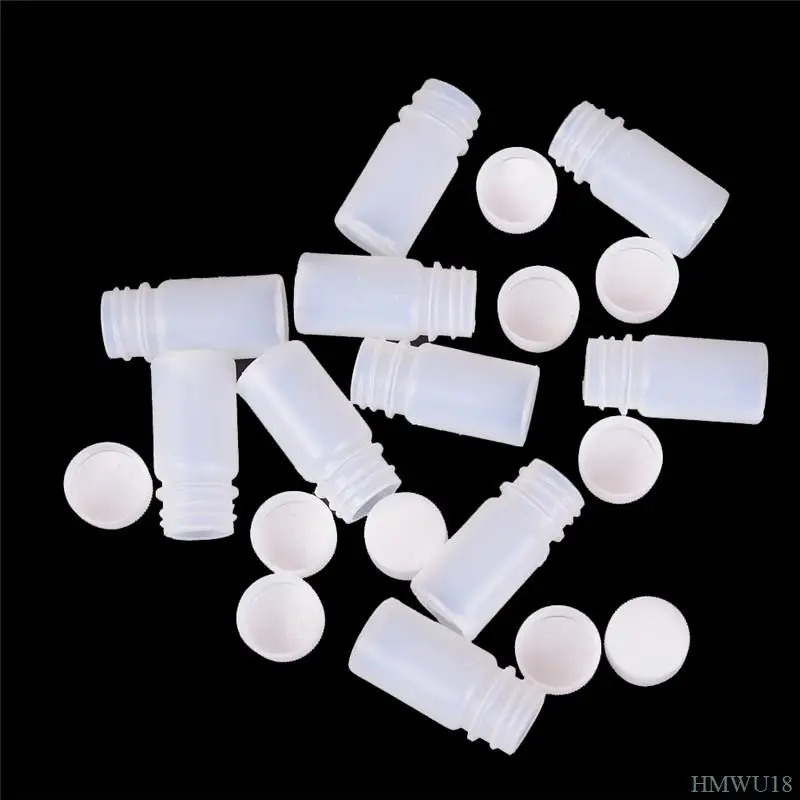 10Pcs 10ml Plastic Reagent Empty Seal Bottles Medicine Sample Vials Liquid Holder Vial Container Reagent Packing Bottle