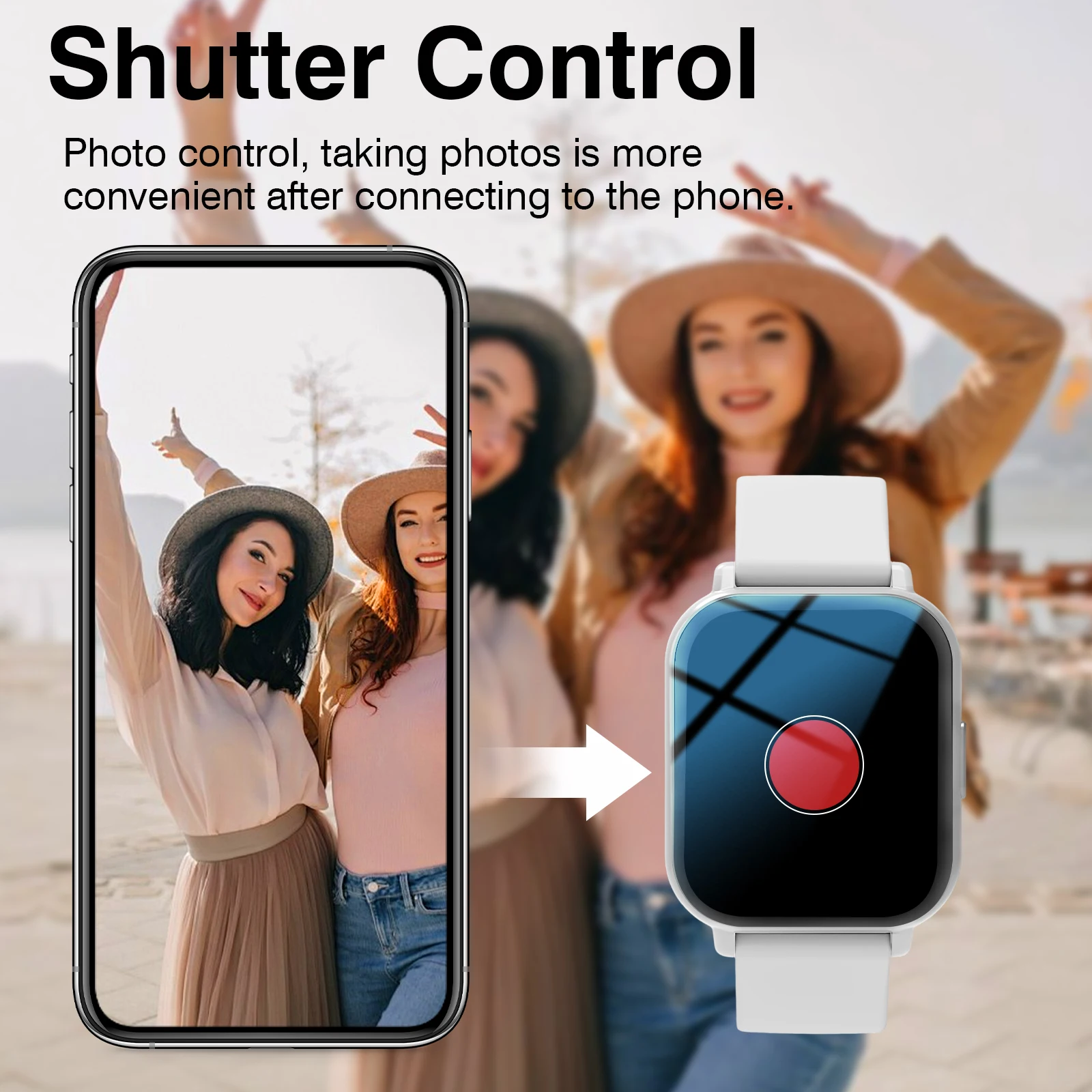 Nowy Smartwatch, Modny Zegarek Sportowy Unisex, Bezprzewodowe Rozmowy, Tryb Multi-Sport, Sterowanie Muzyką