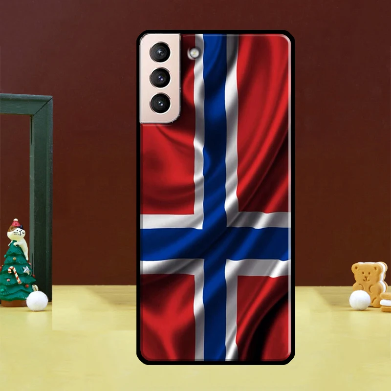 Norway Flag Fundas For Samsung Galaxy S23 S20 FE S21 FE S22 Ultra Note 20 S10e S8 S9 S10 Note 10 Plus Case