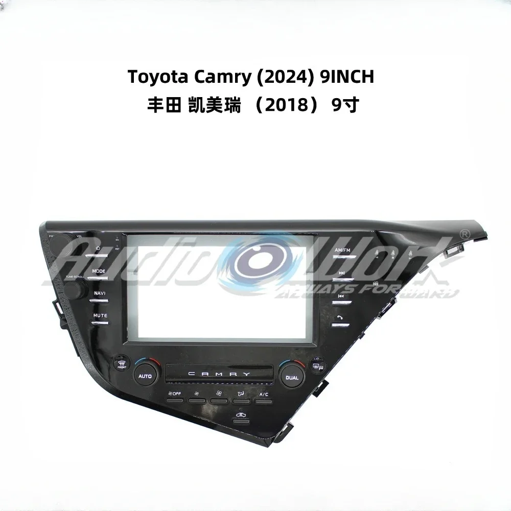 For TOYOTA CAMRY 2020 Car Accessories 9 Inch Fascia Radio Stereo GPS Android Player 2Din Head Unit Panel Dash Install Frame