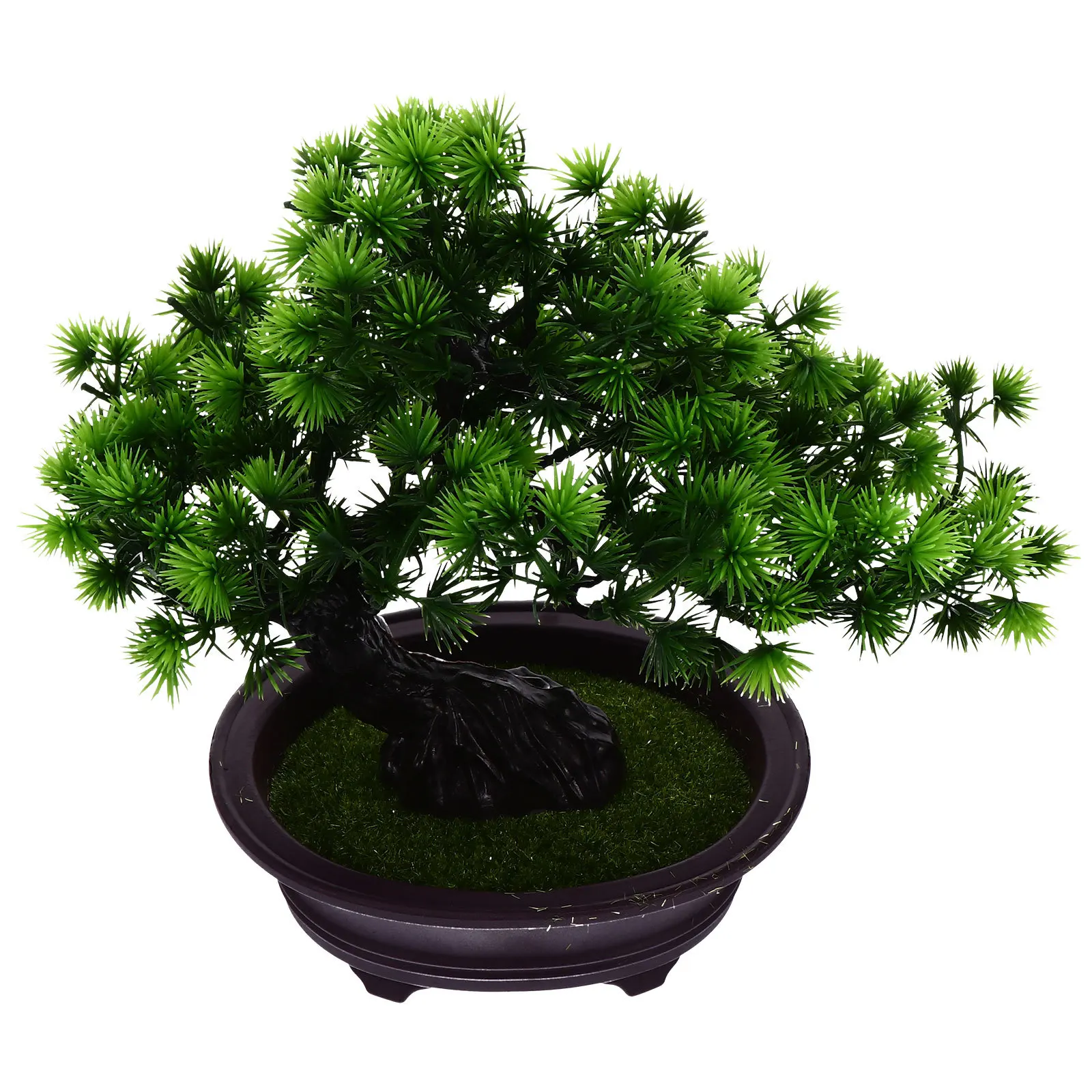 

Artificial Pine Bonsai Simulation Welcome Pine Realistic Potted Plant Home Office Decor Indoor Desktop Decoration Faux