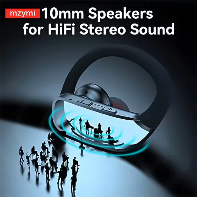mы T16 مع براعم عرض LED سماعات أذن لاسلكية سماعات بلوتوث سماعات أذن رياضية مع صندوق شحن خطافات الأذن للهواتف الذكية