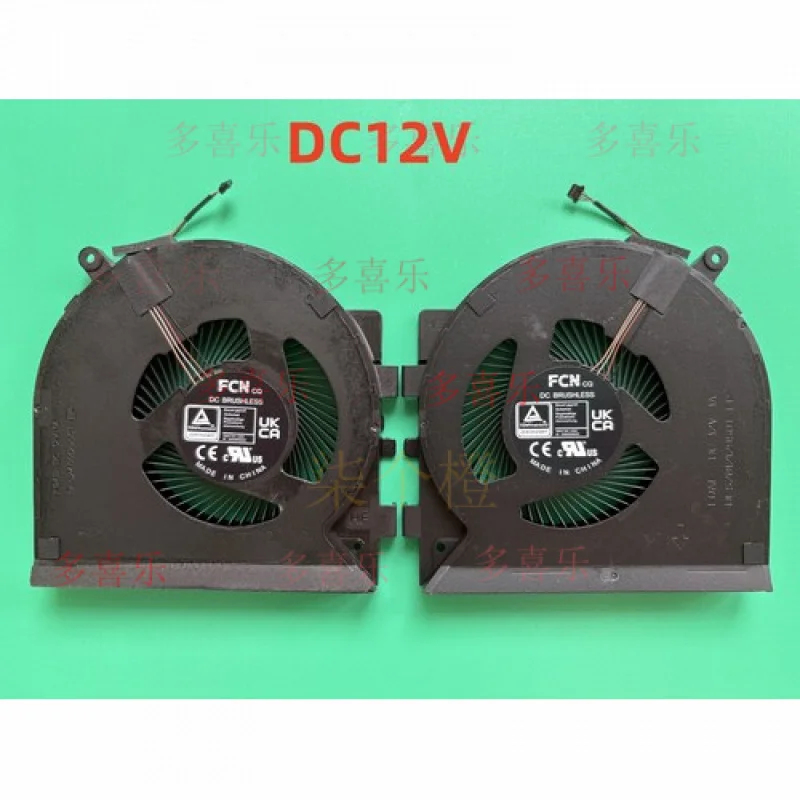 QQ      Original for Razer Blade 18 Early RZ09-0484 COOLING FAN R+L DC12V 1A 4PIN 2023