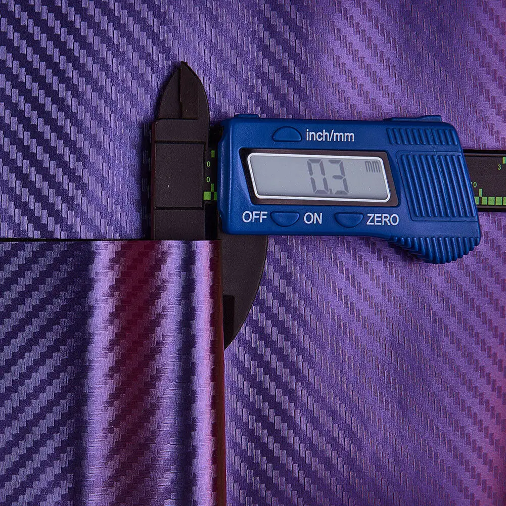 

Vinyl Car Body Film Wrap Bike Laptop Phone Purple With Blue Side Pillars 30*150cm Carbon Fiber Home Decoration