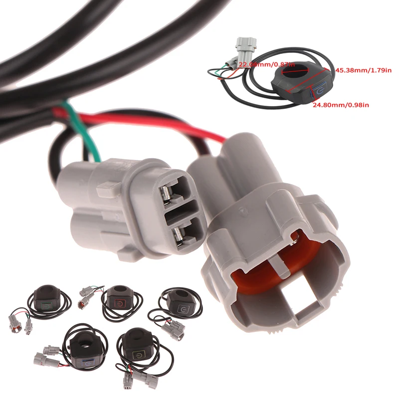 

1*Motorcycle Headlight Switch Modified Control LED Light 22mm For Surron Light Bee X / S For TALARIA STING Electric Bike Parts