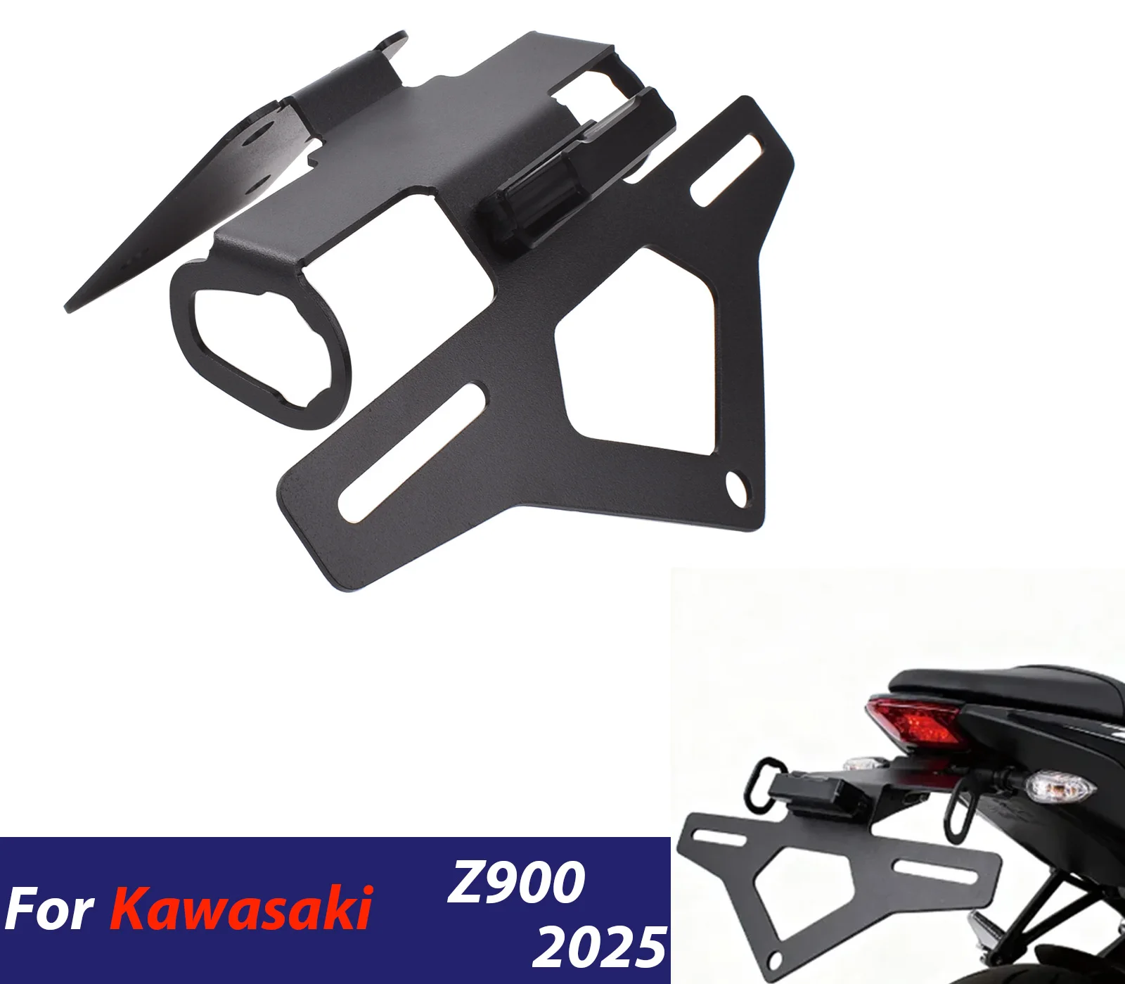 

Для Kawasaki Z900 Z 900 2025 держатель номерного знака кронштейн хвост аккуратное крыло комплект для устранения аксессуары для мотоциклов