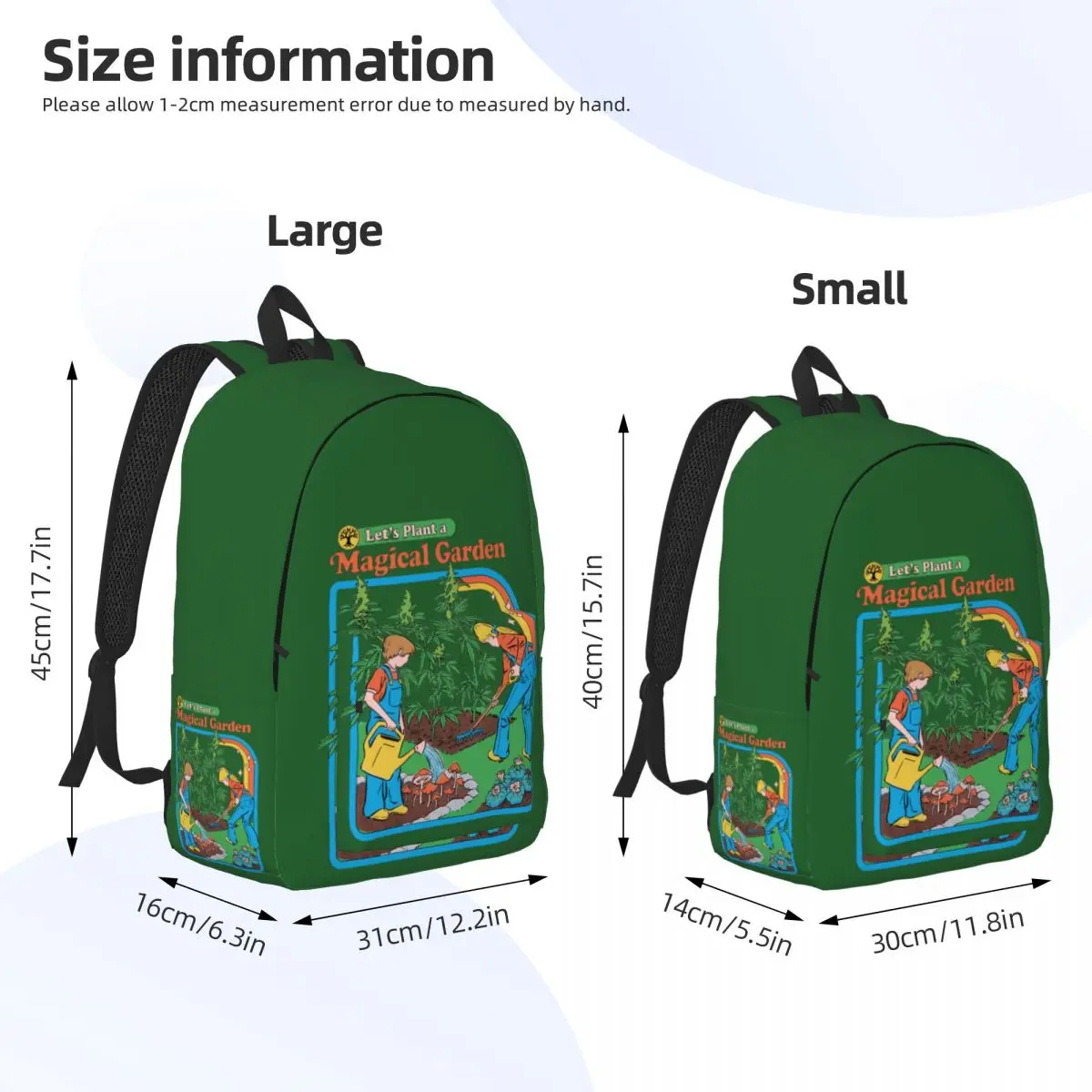 Arbor Day Magical Garden Tree Planting Backpack for Adult Teenage Student Daypack Occult Nostalgia Laptop Computer Canvas Bags