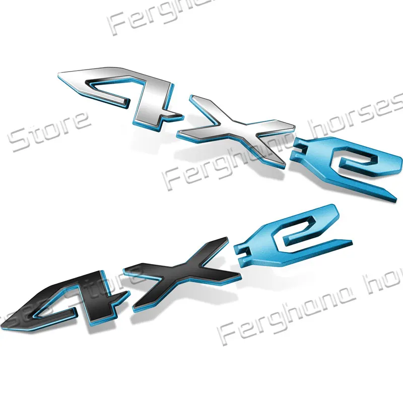 Car 3D ABS Plastic Emblem For Jeep 4XE Logo Wrangler Gladiator Compass Grand Cherokee Body Side Badge Rear Trunk Decor Sticker