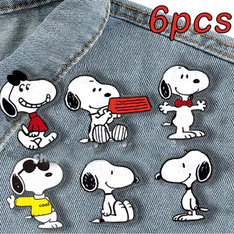 Snoopy Cartoon Lapel Pin Anime Figure Cute Enamel Pins Bag Backpack Brooch Badges Decoration for Men Women Accessories Jewelry