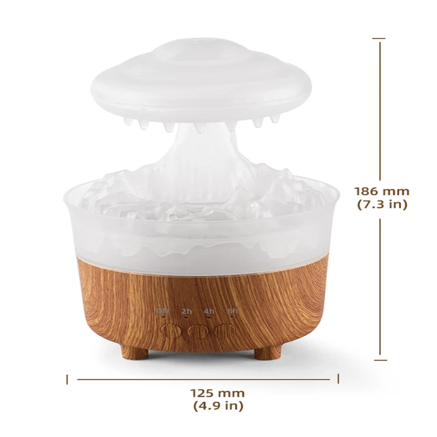 Humidificateur d'eau USB Serene Tranquil Rainbow, améliore votre espace, gouttes d'eau, 2023 de pluie, diffuseur d'air essentiel pour château, nouveau