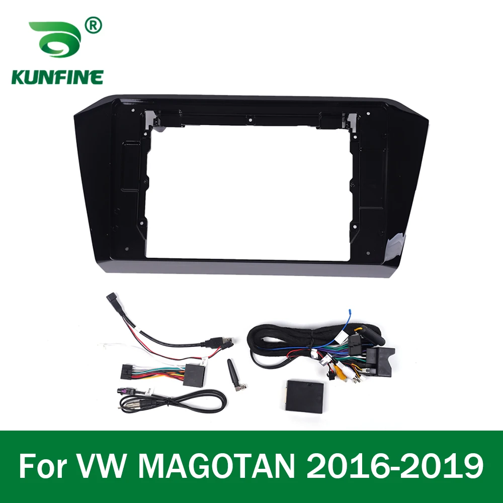 

Car GPS Navigation Stereo For VW MAGOTAN 2016 2017 2018 2019 Radio Fascias Panel Frame Fit 2Din 10 inch In Dash headunit screen