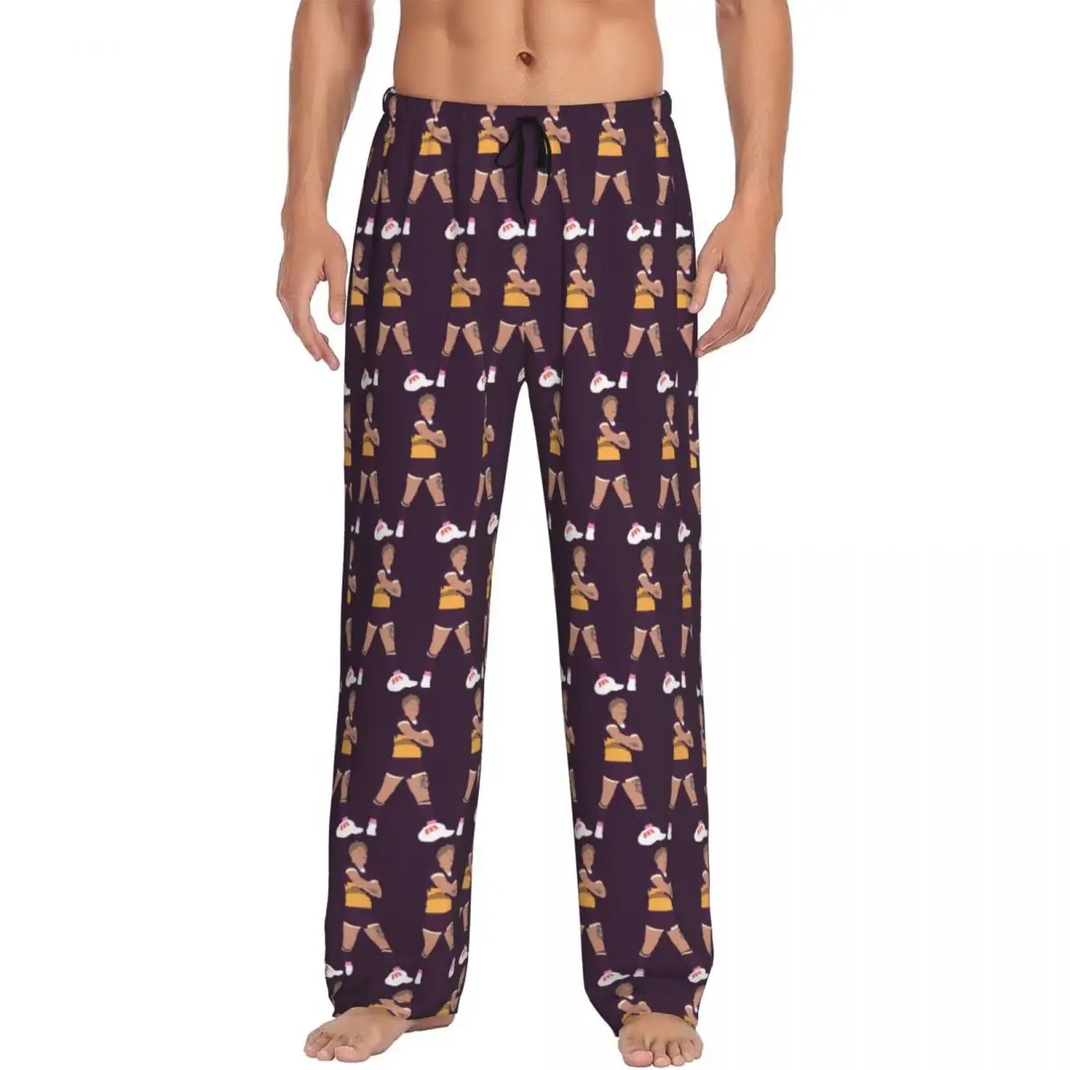 Custom Reece Walsh Pajama Pants Men Sleepwear Sleep Lounge Bottoms with Pockets