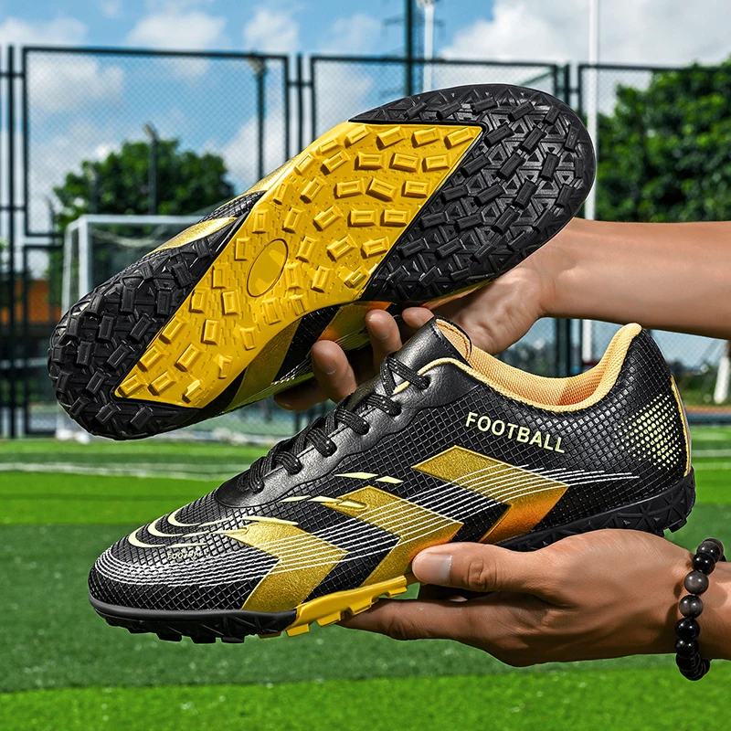 

New 33-46 Large Football Boots Children Youth High Quality Football Shoes Outdoor Training Professional Competition Footwear