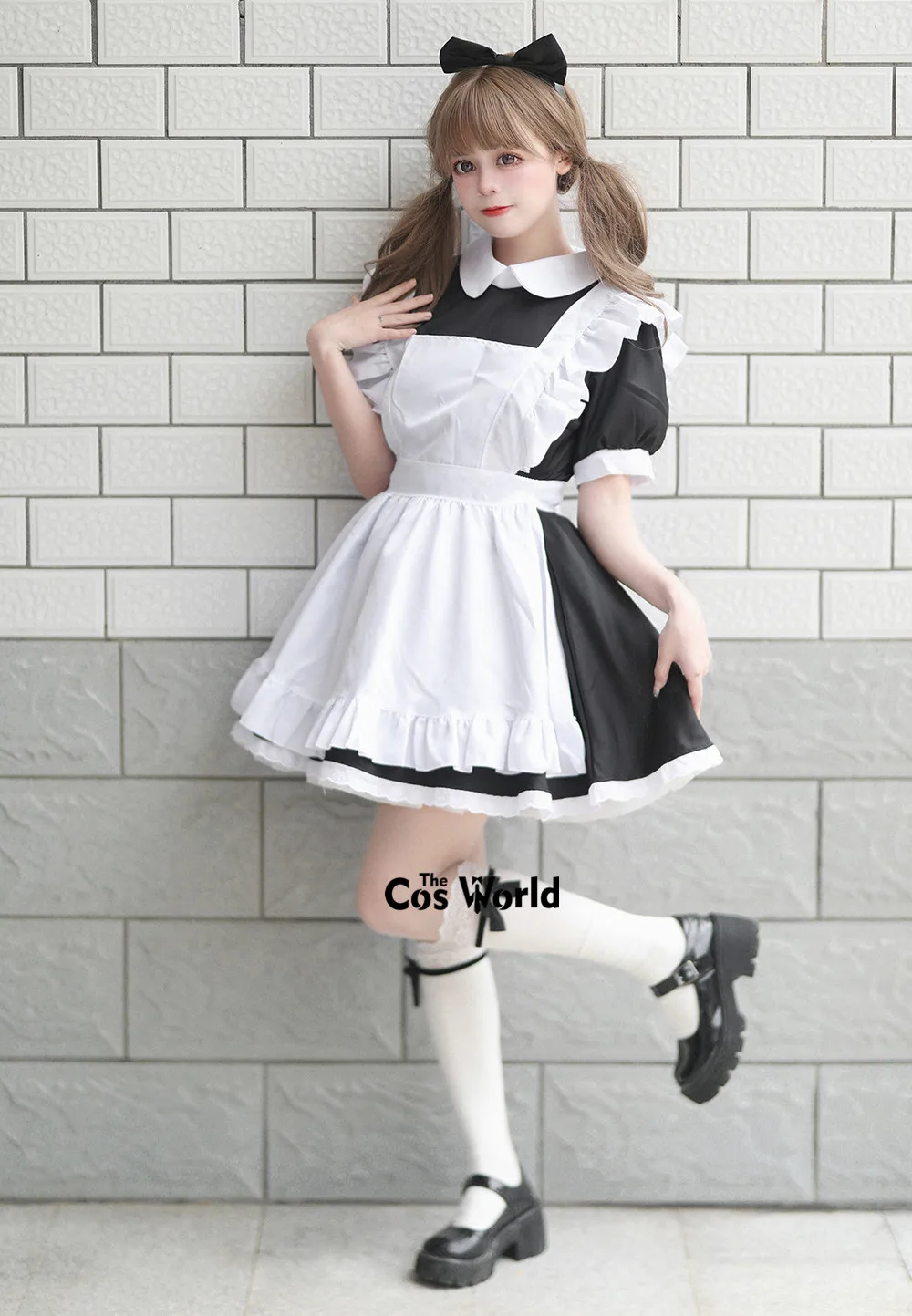 S-4XL Japanese Lolita Alice Maidservant Maid Restaurant Apron Dress Uniform Outfits Anime Cosplay Costume