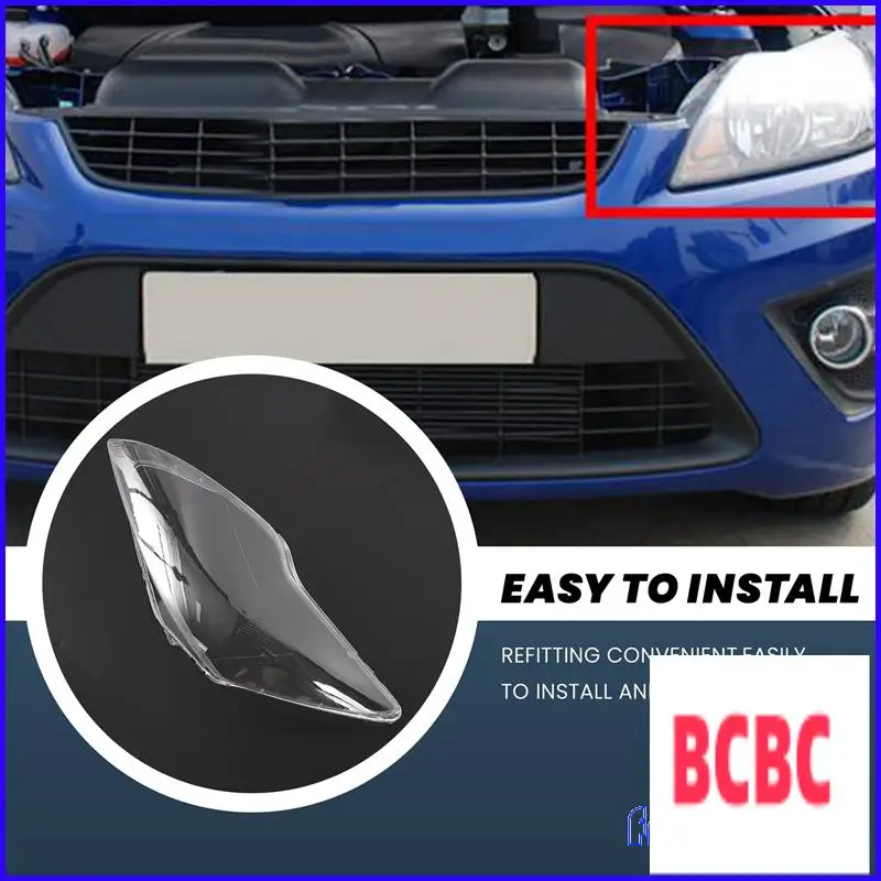 BB-untuk Ford Focus 2009-2011 Lampu Depan Penutup Cangkang Kap Lampu Lensa Transparan