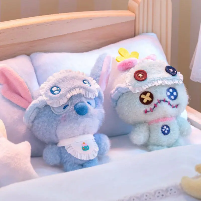 Genuine Disney Pooh Bea Blind Box Anime Plush Doll Mickey Mouse Squinting Pajamas Blind Box Toys Pendant Toy Kid Birthday Gifts view 6