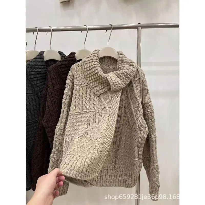 

Korean Knitted Jacket Autumn/Winter Loose Casual Women's Elegant Women's Top