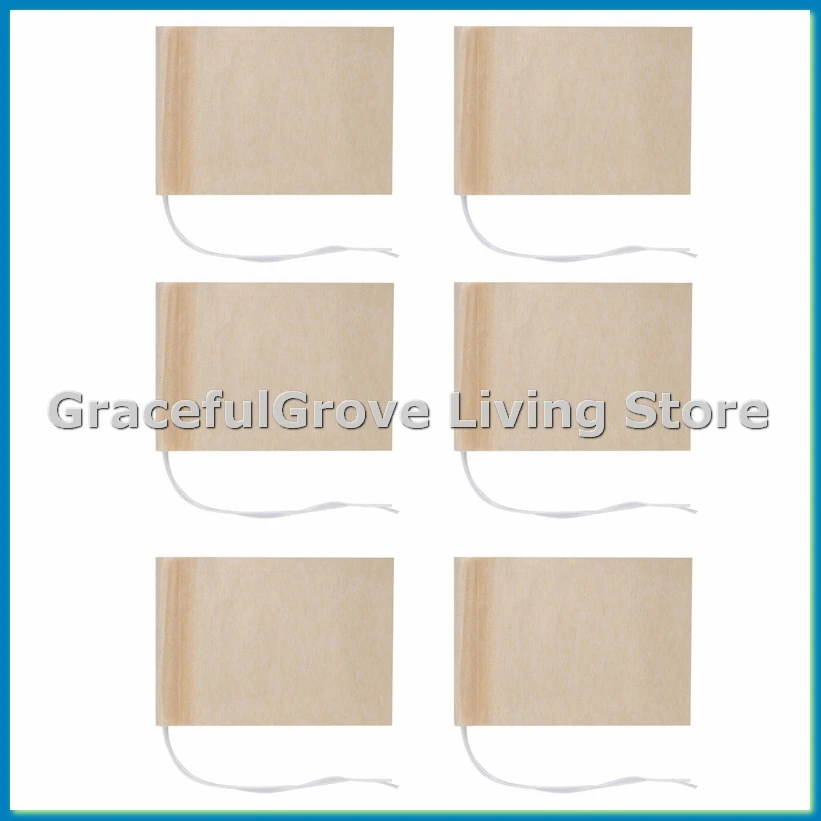 

600 Pack Tea Filter Bags,Disposable Paper Tea Bag with Drawstring for Loose Leaf Tea,Coffee(Natural Color,2.75X1.97 In)-ABFB