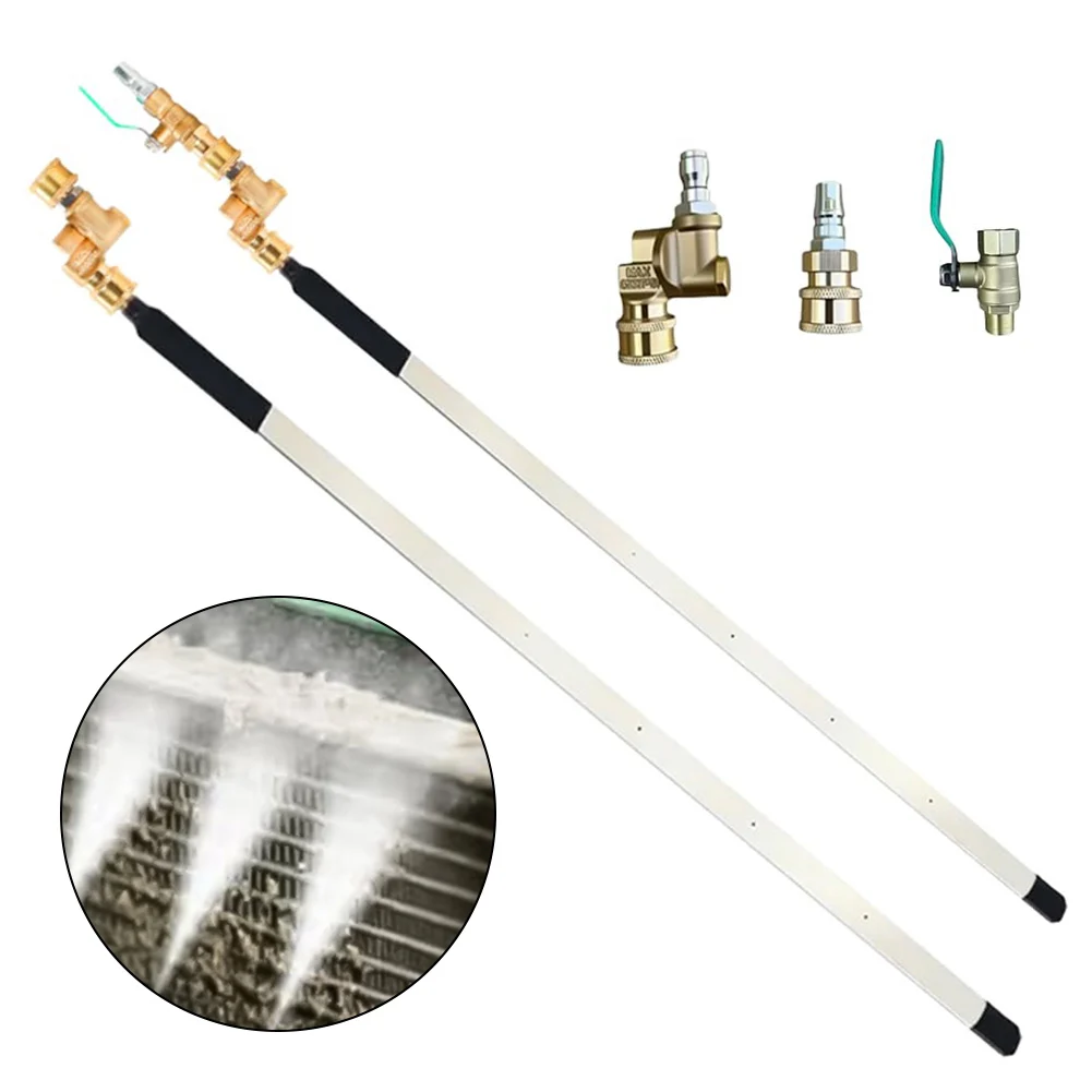Radiator Cleaning Tool 4500 PSI Radiator Flush Cleaner Stainless Steel 1/4 Quick Connector High-pressure Car Washer Systems