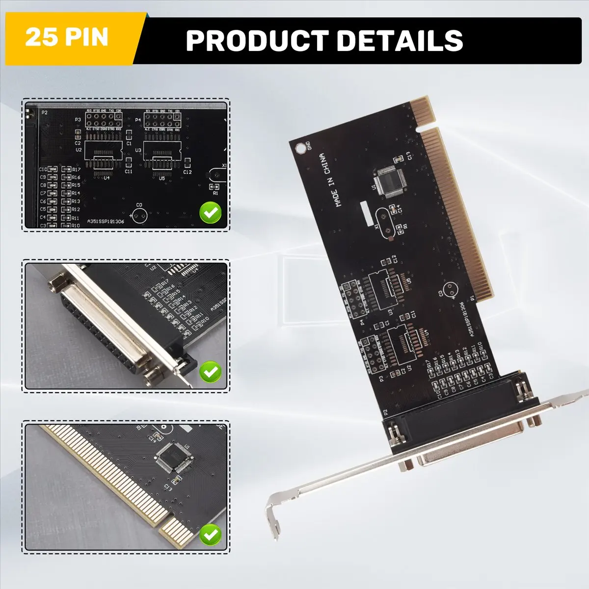 A003 Pci Expansion Card Adapter 25Pin Parallel Lpt Pci To Parallel Db25 Printer Port Controller Card
