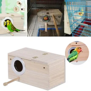 Lovebirds Finch Wooden Creation Box, Parrot Nest, Settlement House 10 Main Sales Cage Cage - №6