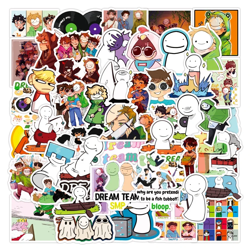 50PCS Game Dream Smp Cartoon Stickers DIY Auto Fiets Reisbagage Telefoon Laptop Cool Waterdichte Graffiti Sticker Decal Speelgoed Geschenken