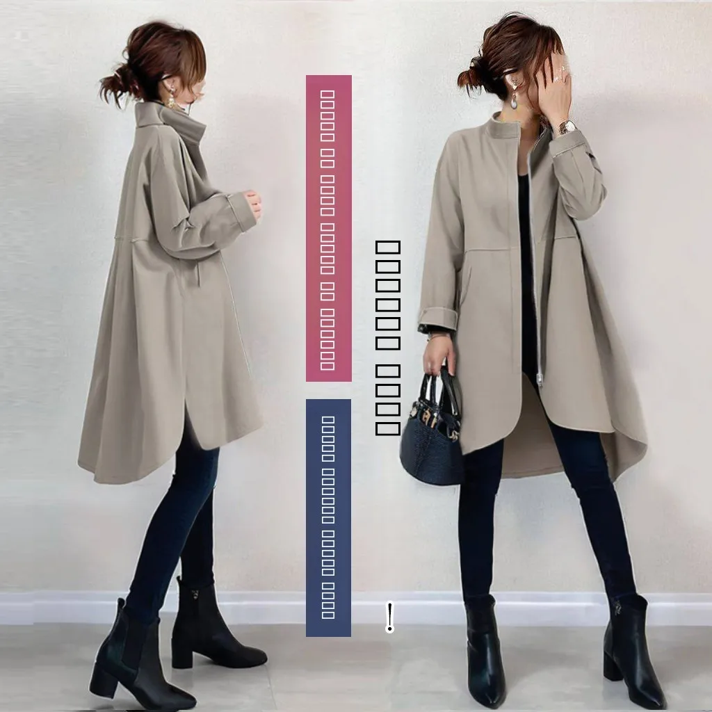 

Свободная повседневная круглая молния, корейская японская женская верхняя одежда, весна-осень, сезонная транссексуальная мода