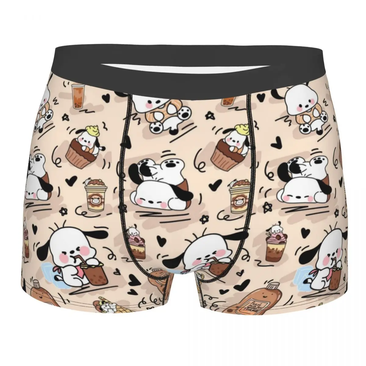 

Custom Anime Pochacco Underwear Men Breathable Boxer Briefs Shorts Panties Soft Underpants For Homme