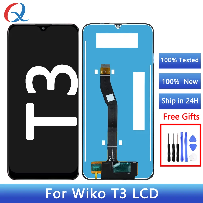 W-V770 Pantalla for wiko T3 screen replacement mobile phone lcds For wiko t3 LCD Display With Touch Screen Digitizer Assembly