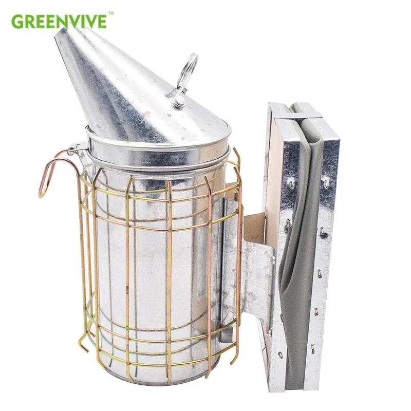 Stainless Steel Manual Bee Smoke Transmitter Kit Beekeeping Smoker Beekeeping Tool Apiculture Beehive Equipment Smoke Sprayer