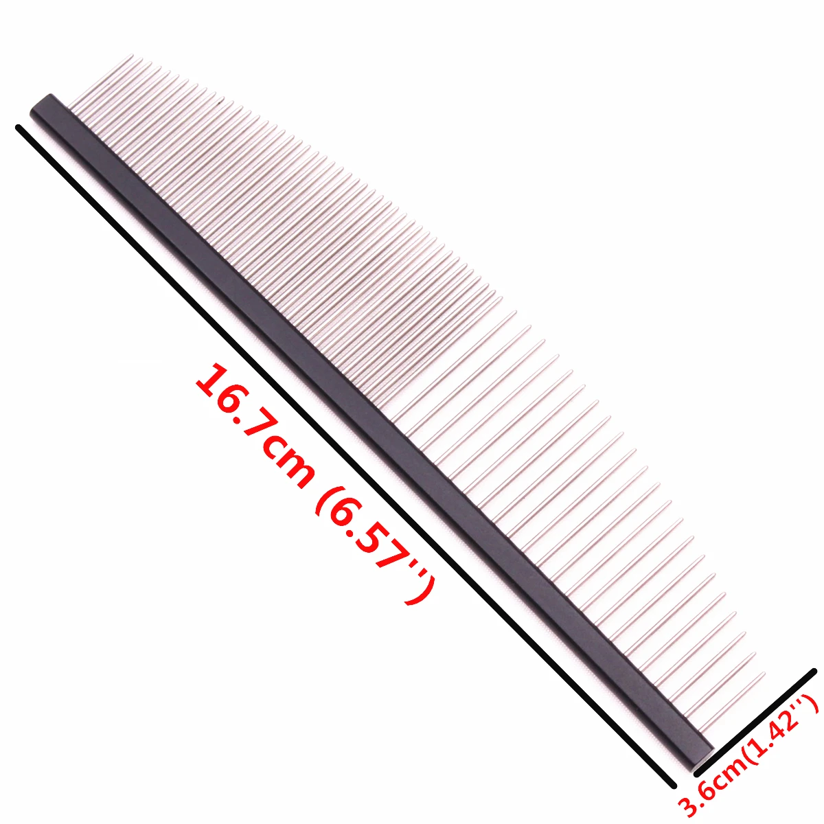 Pet Grooming Combs Aluminum Alloy Brush For Dogs Boundary Knot Massage Cat Hair Cleaning  Pointed tail Combs Crescent Combs